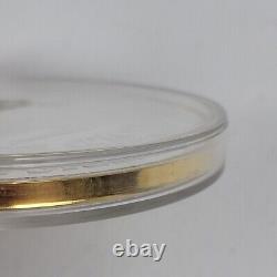 Ruée vers l'or américaine Californie Pièce en argent plaqué or 24k accentuée Jumbo 4