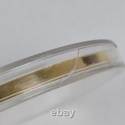 Ruée vers l'or américaine Californie Pièce en argent plaqué or 24k accentuée Jumbo 4