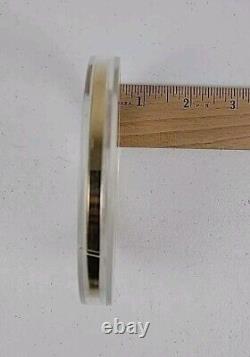 Ruée vers l'or américaine Californie Pièce en argent plaqué or 24k accentuée Jumbo 4