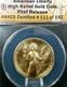 S&eacute;rie American Liberty 2015-w, Or Haut Relief De 100 $, Anacs Sp70 #7294