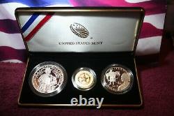 Service Des Marshals Américains 2015 225e Anniversaire Commémoratif Gold&silver 3 Coin Set