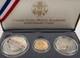 Set De Pièces De Preuve En Or, Argent Et Clad Pour Le 1991e Anniversaire Du Mont Rushmore Aux États-unis