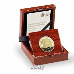 The Royal Mint The Great Fire Of London 2016 Uk £2 Gold Proof Coin Complet