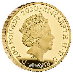 Three Graces 2020 Uk Two-ounce Gold Proof Coin Très Rare