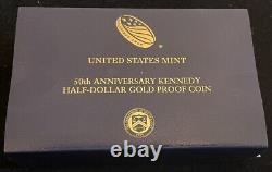 Traduisez ce titre en français : 2014-W Preuve d'or JFK Kennedy 50c PCGS PR69DCAM ! Comprend l'emballage original du gouvernement.