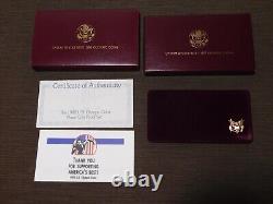 US Mint 1992 Jeux olympiques Ensemble de preuves de 3 pièces de monnaie de 5 $ en or et en argent de West Pt