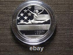 US Mint 1992 Jeux olympiques Ensemble de preuves de 3 pièces de monnaie de 5 $ en or et en argent de West Pt