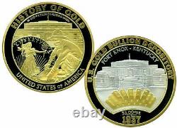 U. S. Gold Depository Fort Knox Valeur De La Preuve De Pièce Commémorative 129,95 $