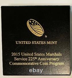 U. S. Marshals Service 225th Anniversary 2015 $5 Gold Proof Coin