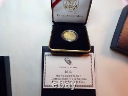 Une Bannière Star Spangled 2012w 5 $. Pièce Commémorative D'or