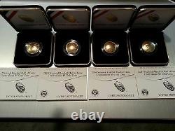 Us Mint Boxed 2 Unc + 2 Proof 2014 5 $ 5 $ Hall De Base De Baseball National Baseball Hall Of Gold Coin