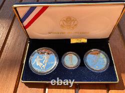 World Cup USA 1994 Série Commémorative 3-coin Gold & Silver Missing Coa
